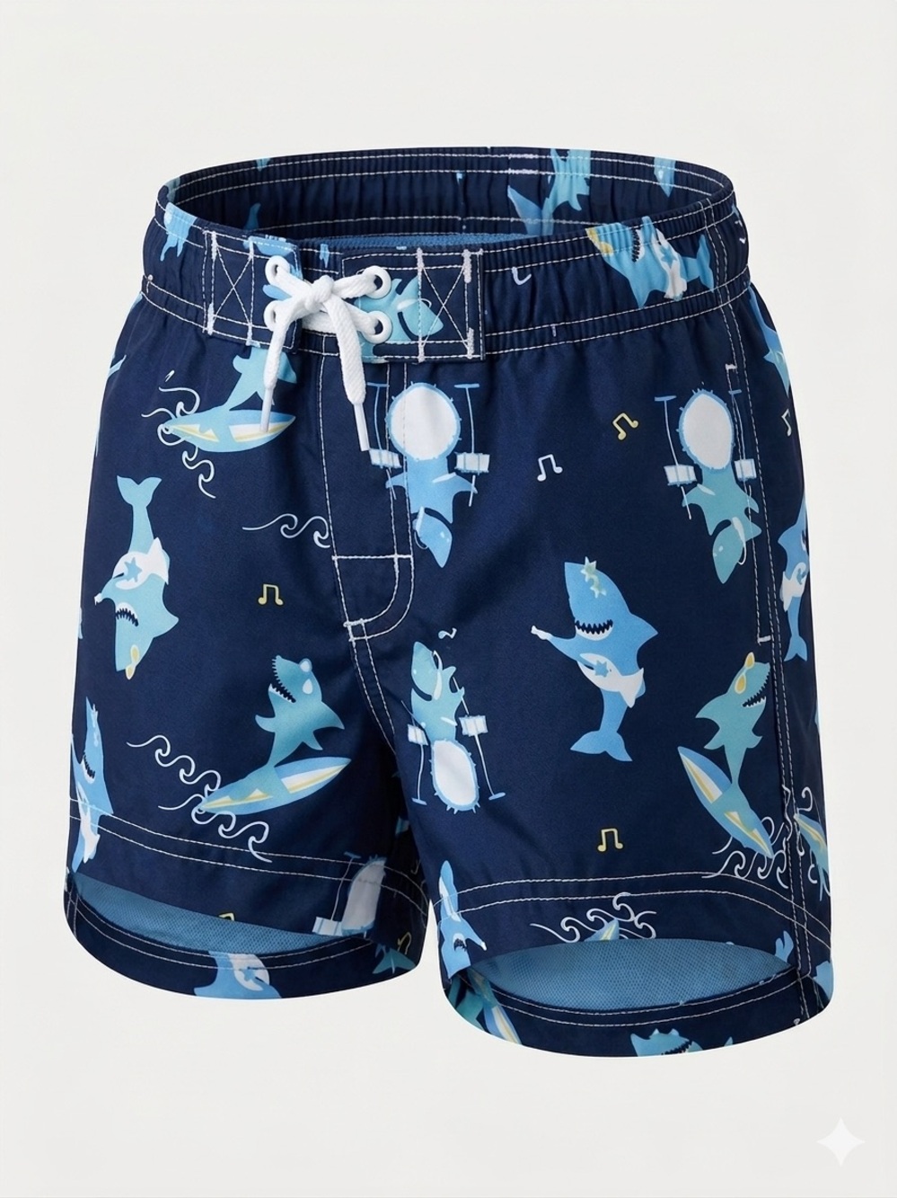 Wippette Baby Boy Shark Swim Trunks Bathing Suit - Size 12 months